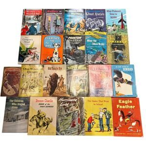 Vintage 1950's-60's's Lot of 21 Scholastic Paperback Kids' Books, Various Titles